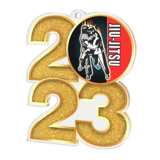 Jiu Jitsu 2023 Acrylic Medal