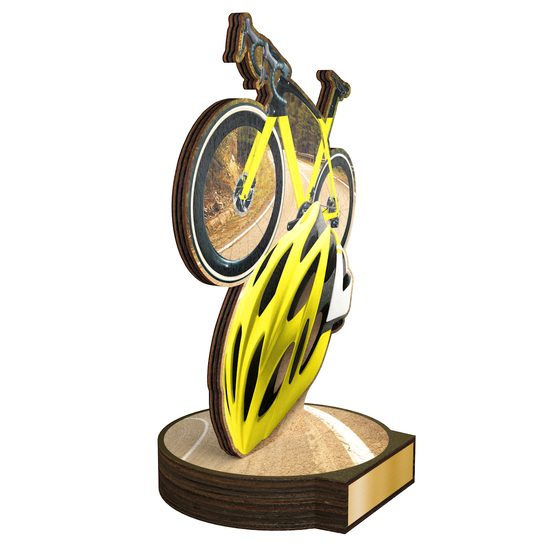 Grove Road Bike Real Wood Trophy