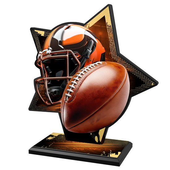 Liano Stainless Steel American football Trophy