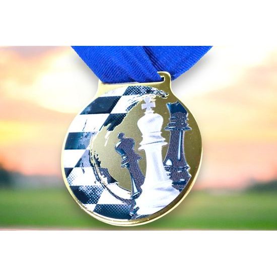Sacul Chess Color Texture 3D Print Medal