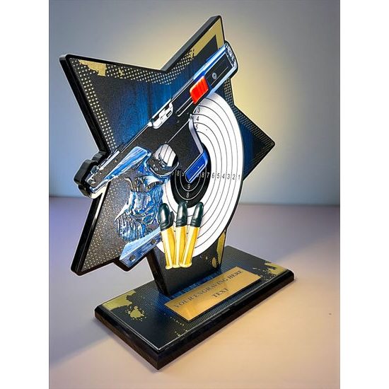 Liano Stainless Steel Shooting Trophy