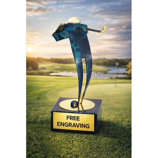 Toledo Golf Handmade Metal Trophy