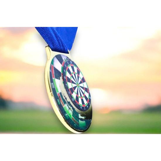 Sacul Darts Color Texture 3D Print Medal