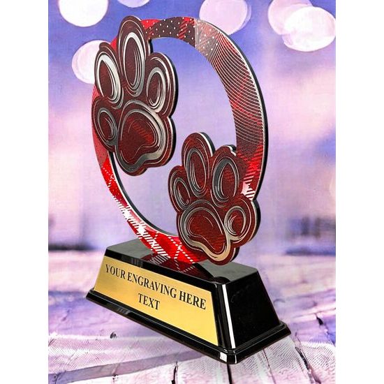 Onyx Stainless Steel Cynology Trophy