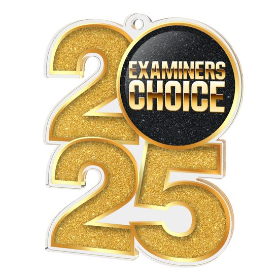 Examiners Choice 2025 Acrylic Medal