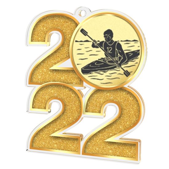 Kayak 2022 Gold Acrylic Medal