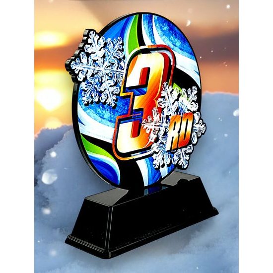 Roswell Black Acrylic 3rd Place Winter Trophy
