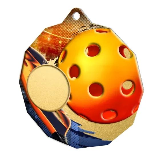 Dodeca Pickeball Stainless Steel Logo Insert Medal
