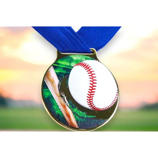 Sacul Baseball Color Texture 3D Print Medal
