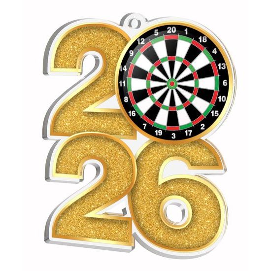 Darts 2026 Acrylic Medal