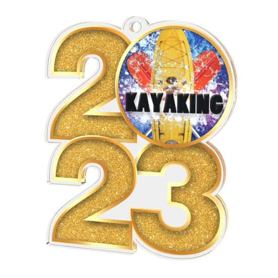 Kayaking 2023 Acrylic Medal