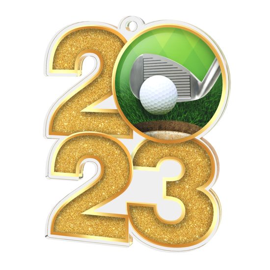 Golf 202 Acrylic Medal