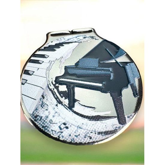 Sacul Piano Color Texture 3D Print Medal