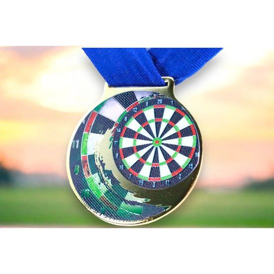 Sacul Darts Color Texture 3D Print Medal