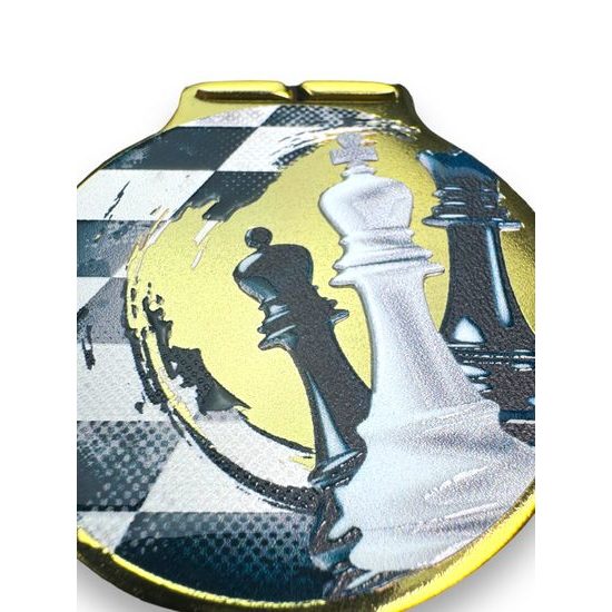 Sacul Chess Color Texture 3D Print Medal