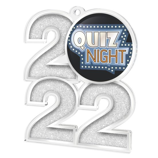 Quiz Night 2022 Silver Acrylic Medal