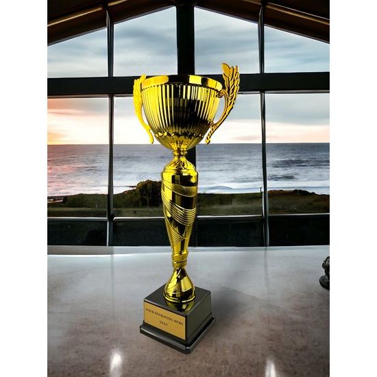 Denver Gold Cup on a Black PVC Base