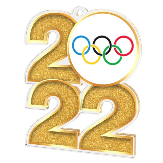 Olympics 2022 Gold Acrylic Medal