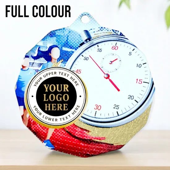 Dodeca Running Stainless Steel Logo Insert Medal