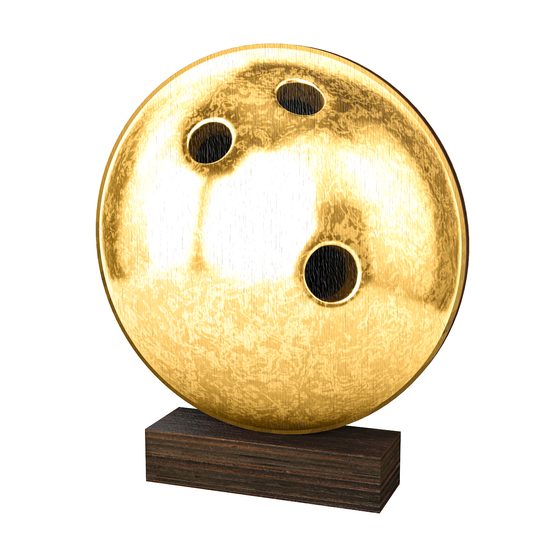 Sierra Classic Bowling Ball Real Wood Trophy