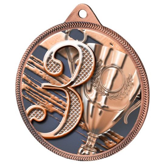 3rd Place Classic Texture 3D Print Bronze Medal