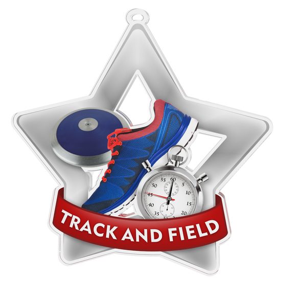 Track Field Mini Star Silver Medal