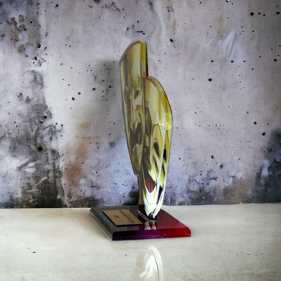 Cannes Printed Acrylic Drama Theatre Trophy