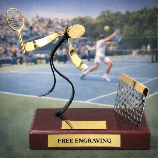 Barcelona Tennis Handmade Metal Trophy