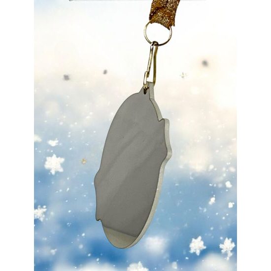 Aurum Stainless Steel Santa Medal