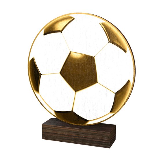 Sierra Classic Soccer Ball Real Wood Trophy