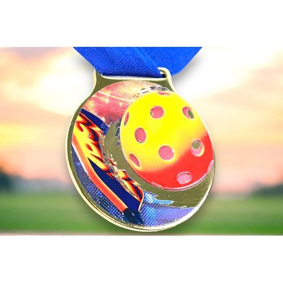 Sacul Pickleball Color Texture 3D Print Medal
