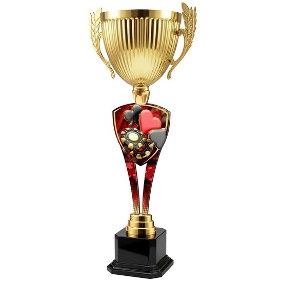 Classic Honor Poker Metal Trophy Cup