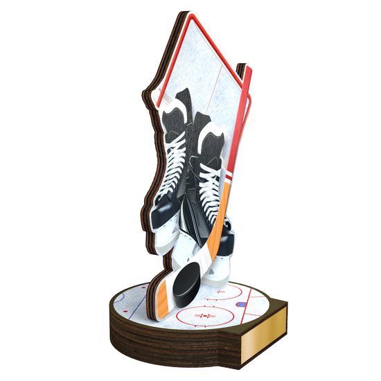 Grove Ice Hockey Real Wood Trophy