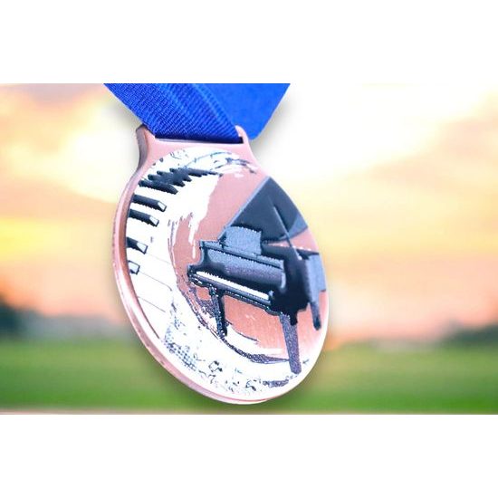 Sacul Piano Color Texture 3D Print Medal