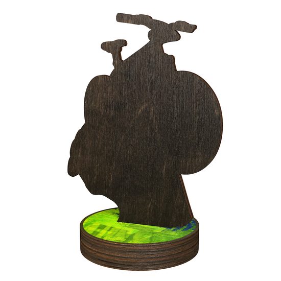 Grove Mountain Bike Real Wood Trophy