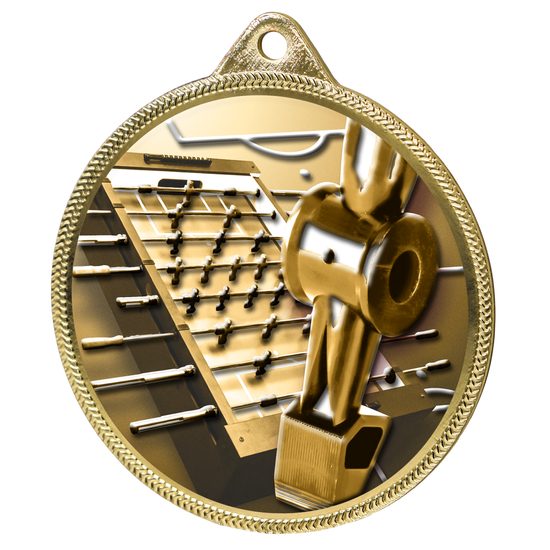 Foosball Classic Texture 3D Print Gold Medal