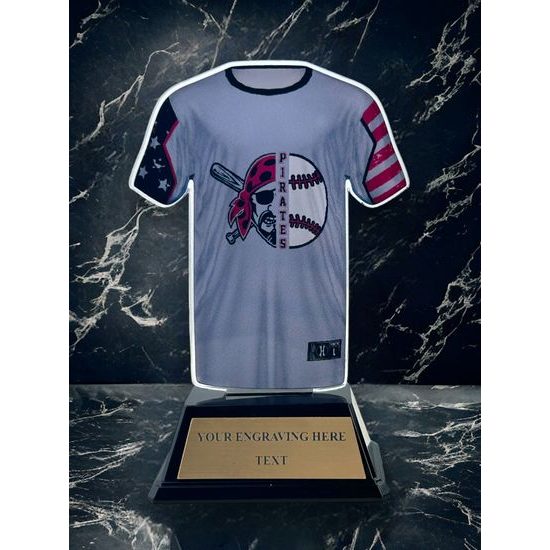 Baseball Jersey Custom Made Acrylic Award