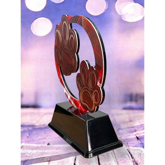 Onyx Stainless Steel Cynology Trophy