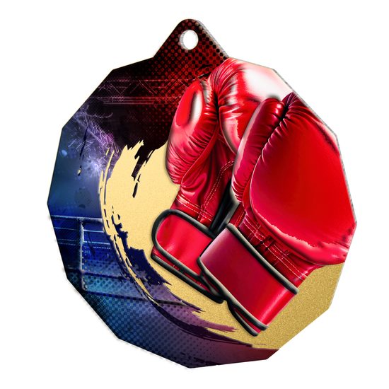 Polygon Stainless Steel Martial Arts Medal