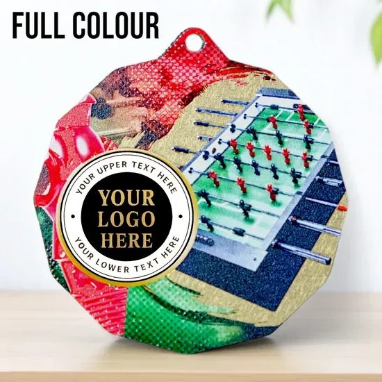 Dodeca Foosball Stainless Steel Logo Insert Medal