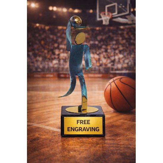 Toledo Basketball Handmade Metal Trophy