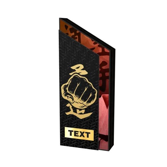 ATAMI Modern Metal & Wood Martial Arts Trophy