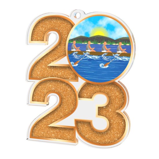 Rowing 2023 Acrylic Medal