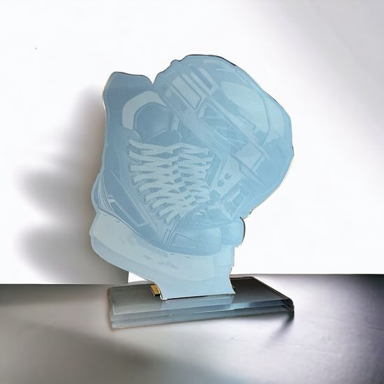 Cannes Printed Acrylic Ice Hockey 3 Trophy