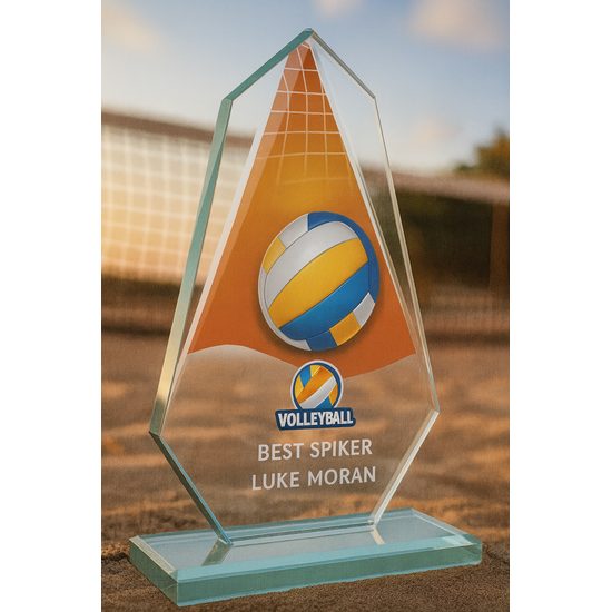 Levita Volleyball Color Glass Award