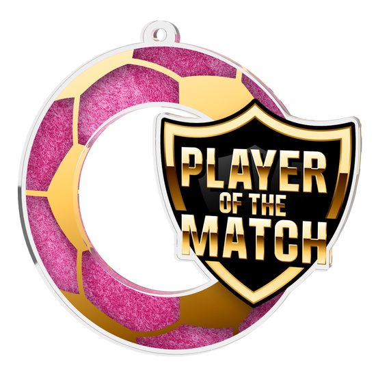 Player of the Match Soccer Shield Medal