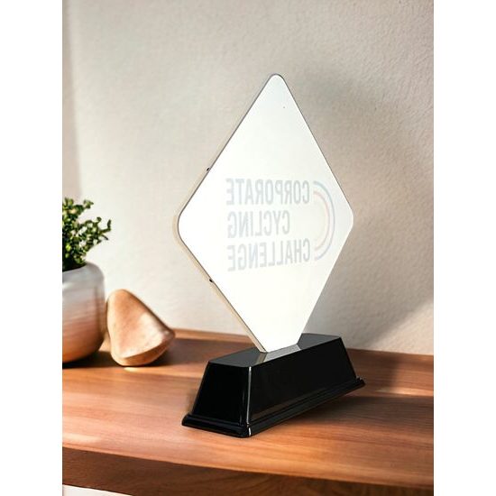 Poway Logo Custom Made Acrylic Award