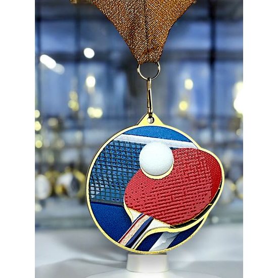 Aurum Stainless Steel Table Tennis Medal