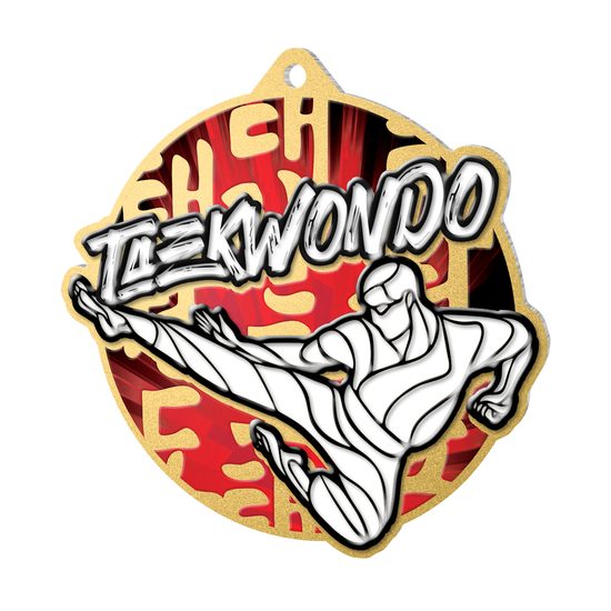 Aurum Stainless Steel Taekwondo Medal