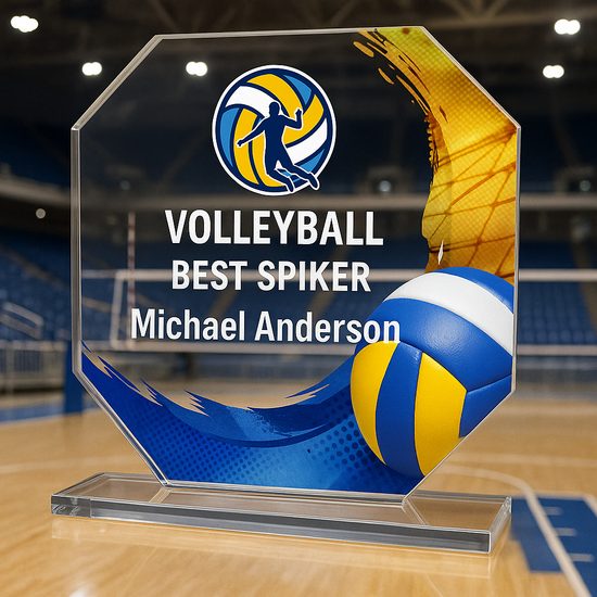 Hutton Volleyball Glass Award